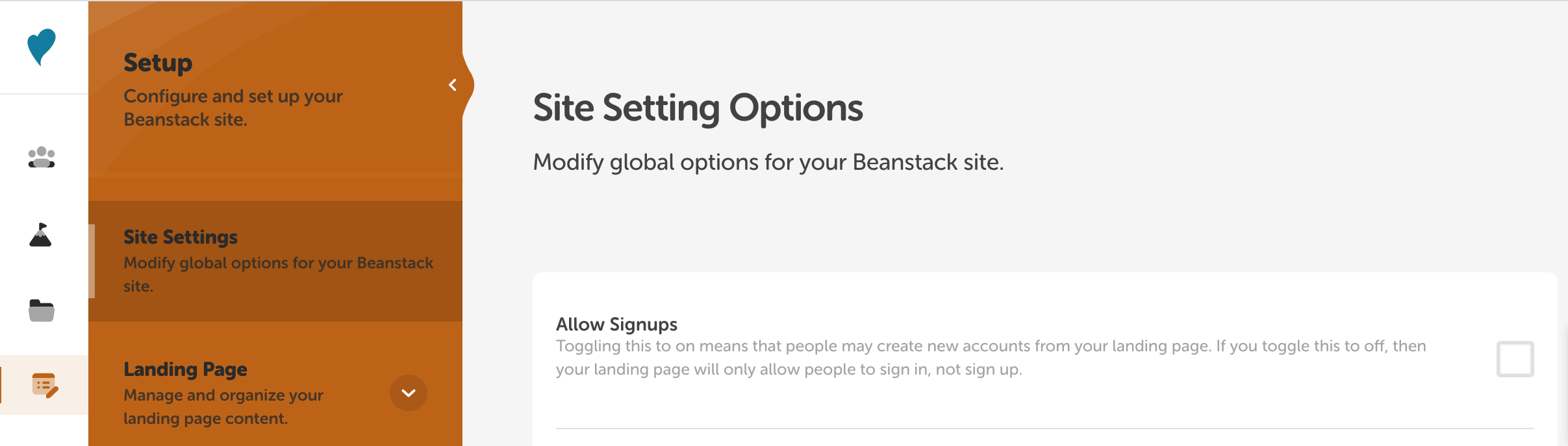 How to turn off the ability for patrons to register for your Beanstack