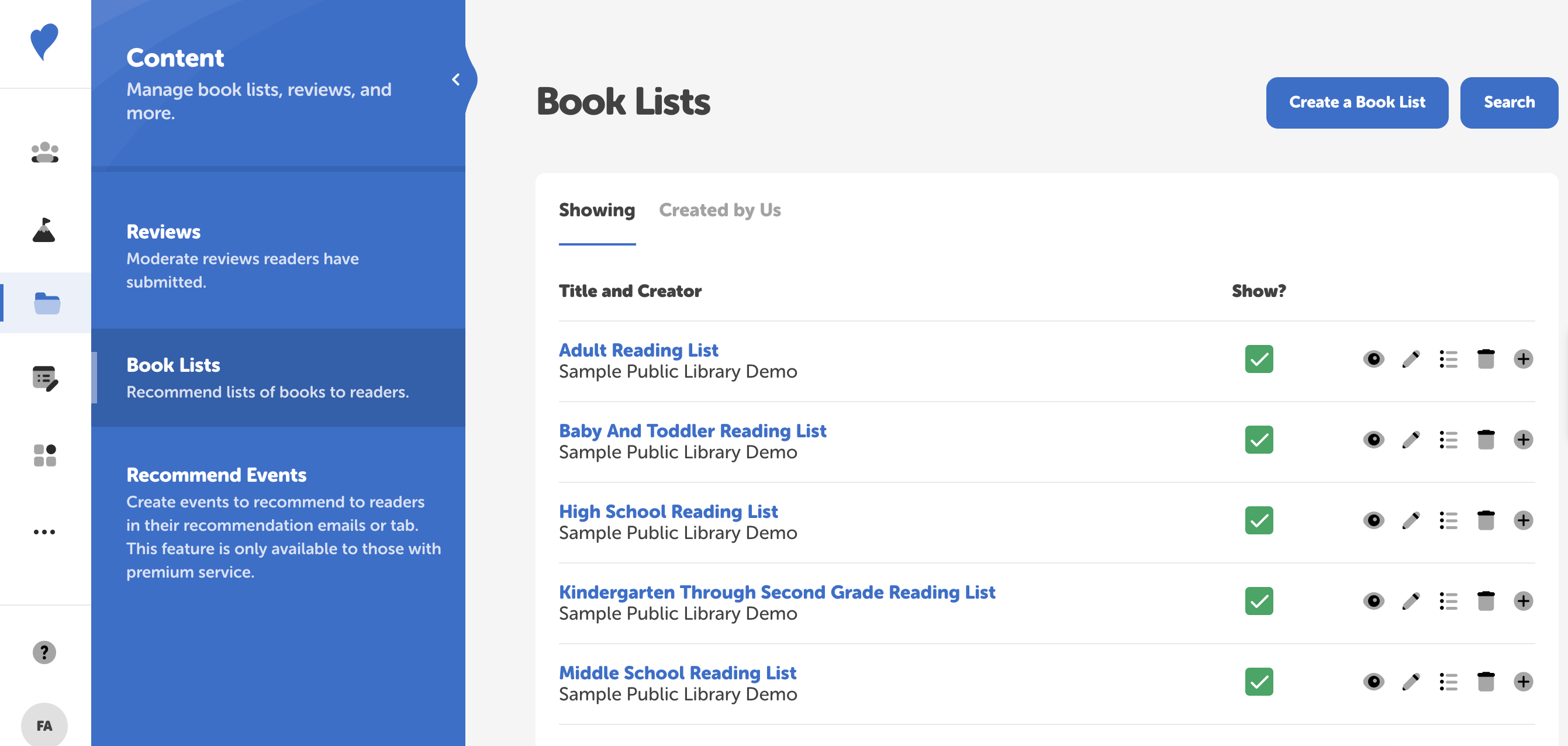 How to create a book list in Beanstack Beanstack Help Center