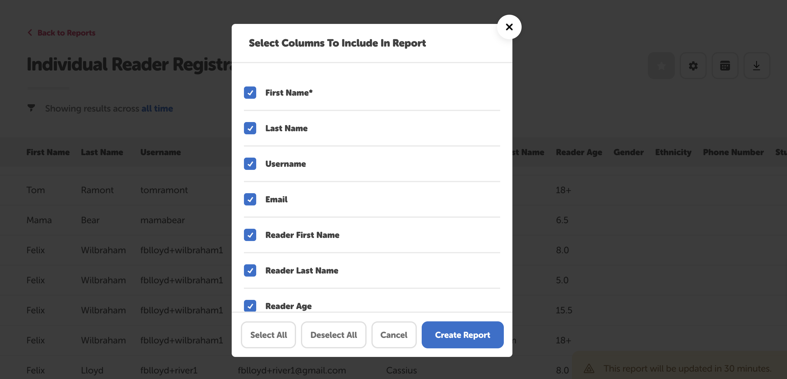 How to find and export a report in Beanstack Beanstack Help Center