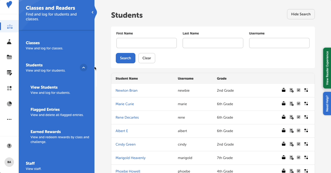 How To Verify Or Freeze A Student Beanstack Help Center