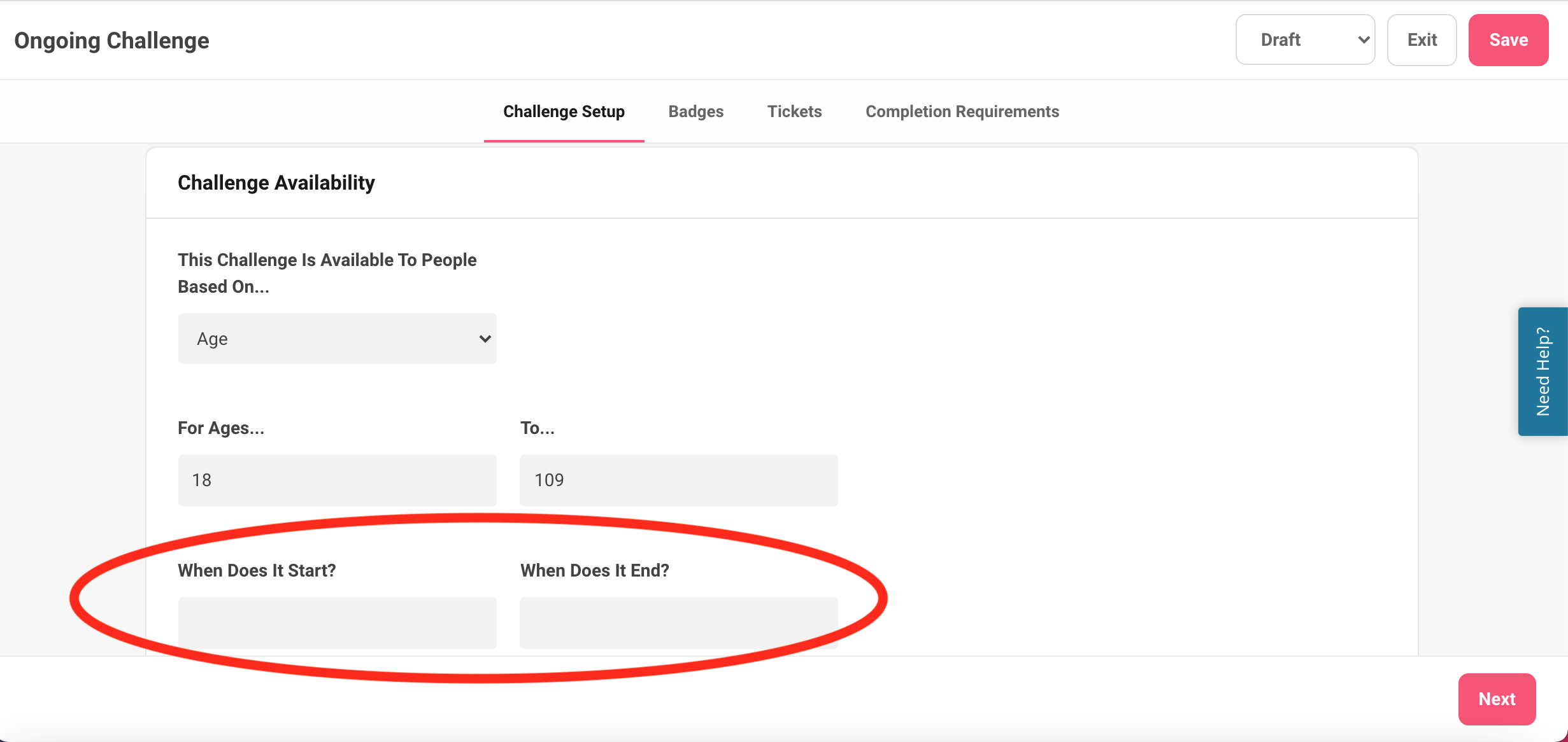 How to make a challenge ongoing – Beanstack Help Center