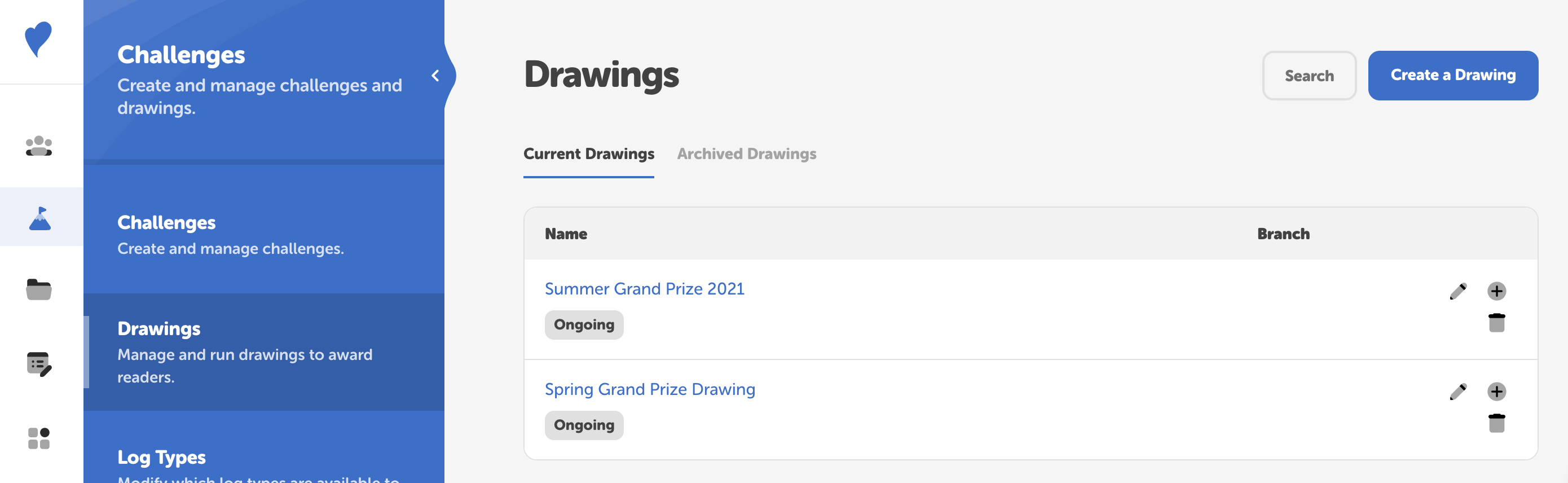 How to set up a drawing Beanstack Help Center