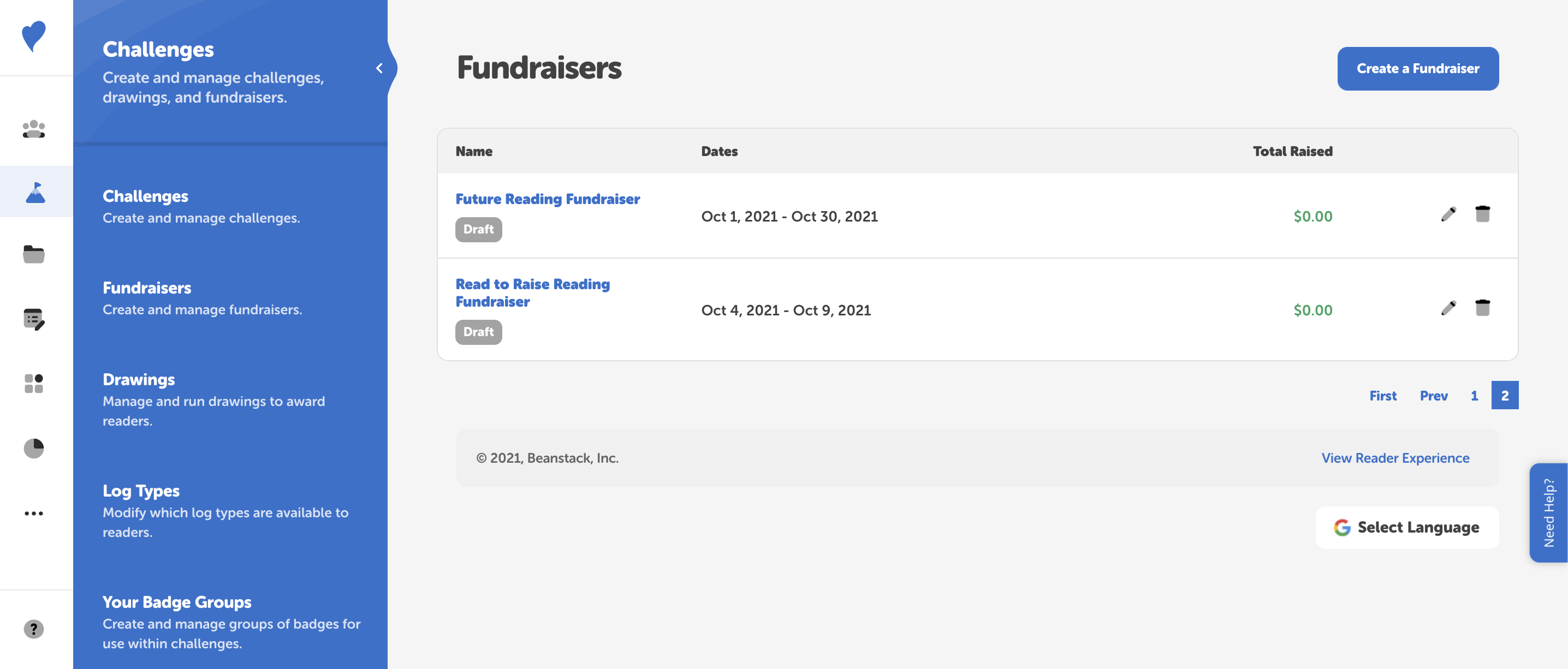 How to create and edit donation badges Beanstack Help Center