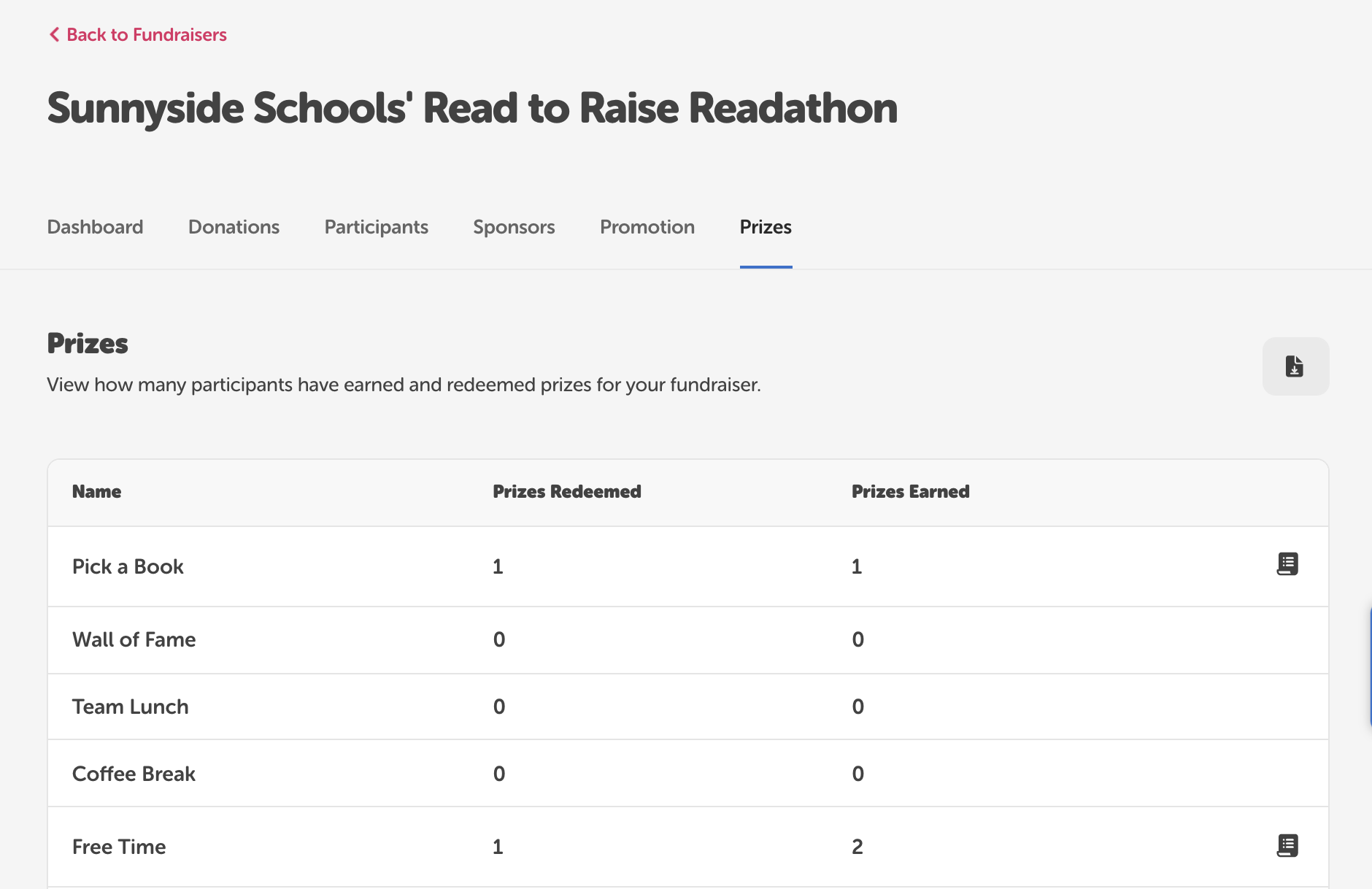 How to track prize redemption for a reading fundraiser Beanstack Help