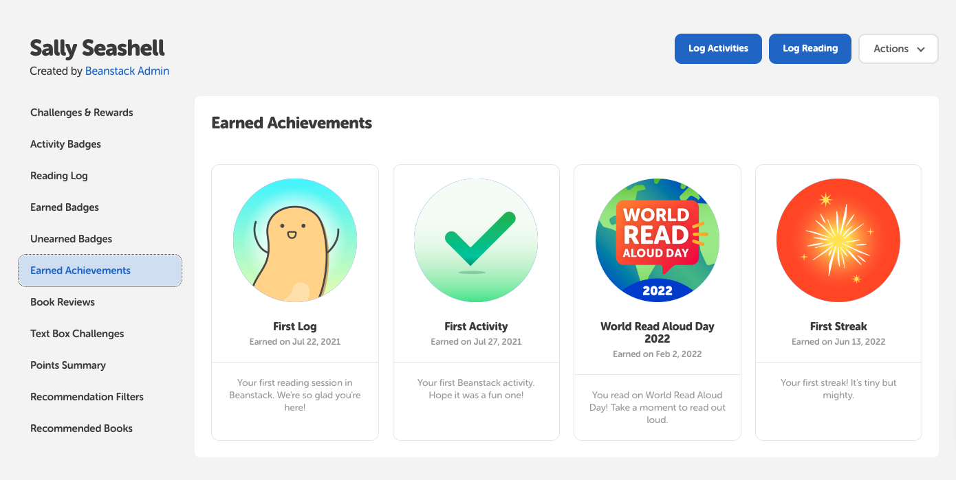 How to remove an achievement badge from a reader's profile Beanstack