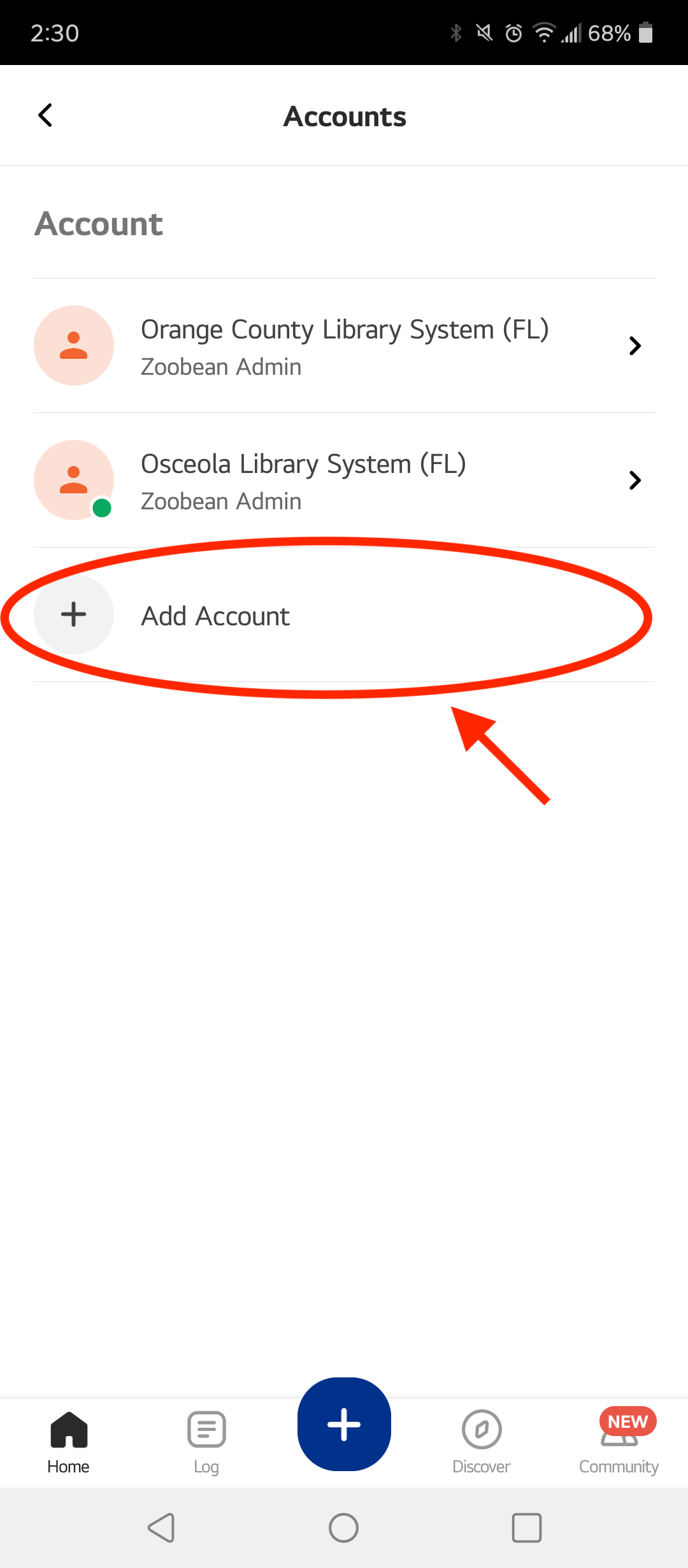 How to toggle between accounts on different Beanstack sites in the app ...