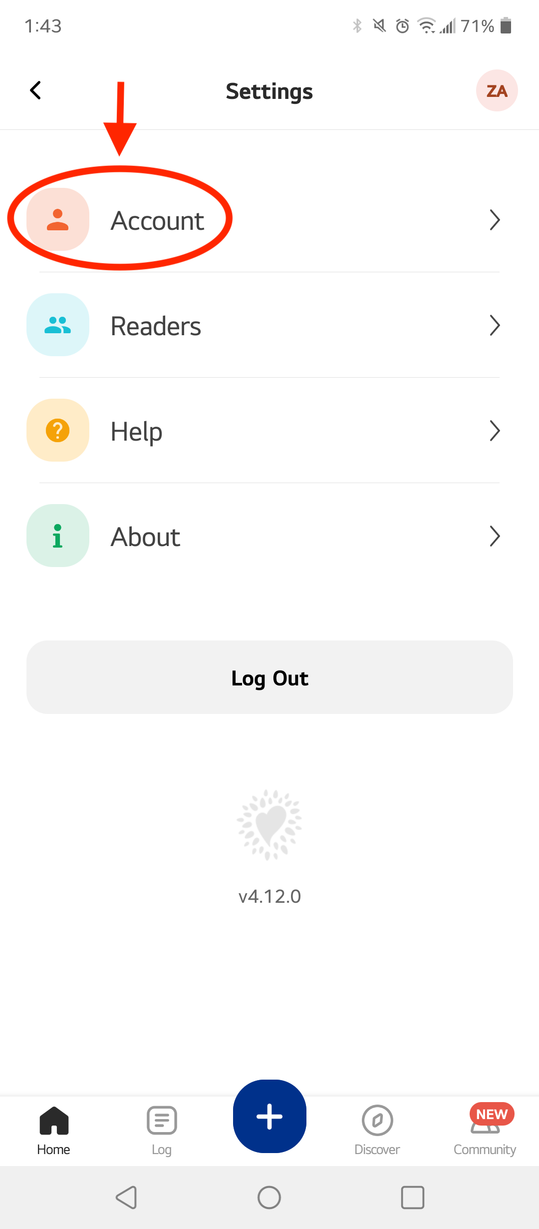How to toggle between accounts on different Beanstack sites in the app