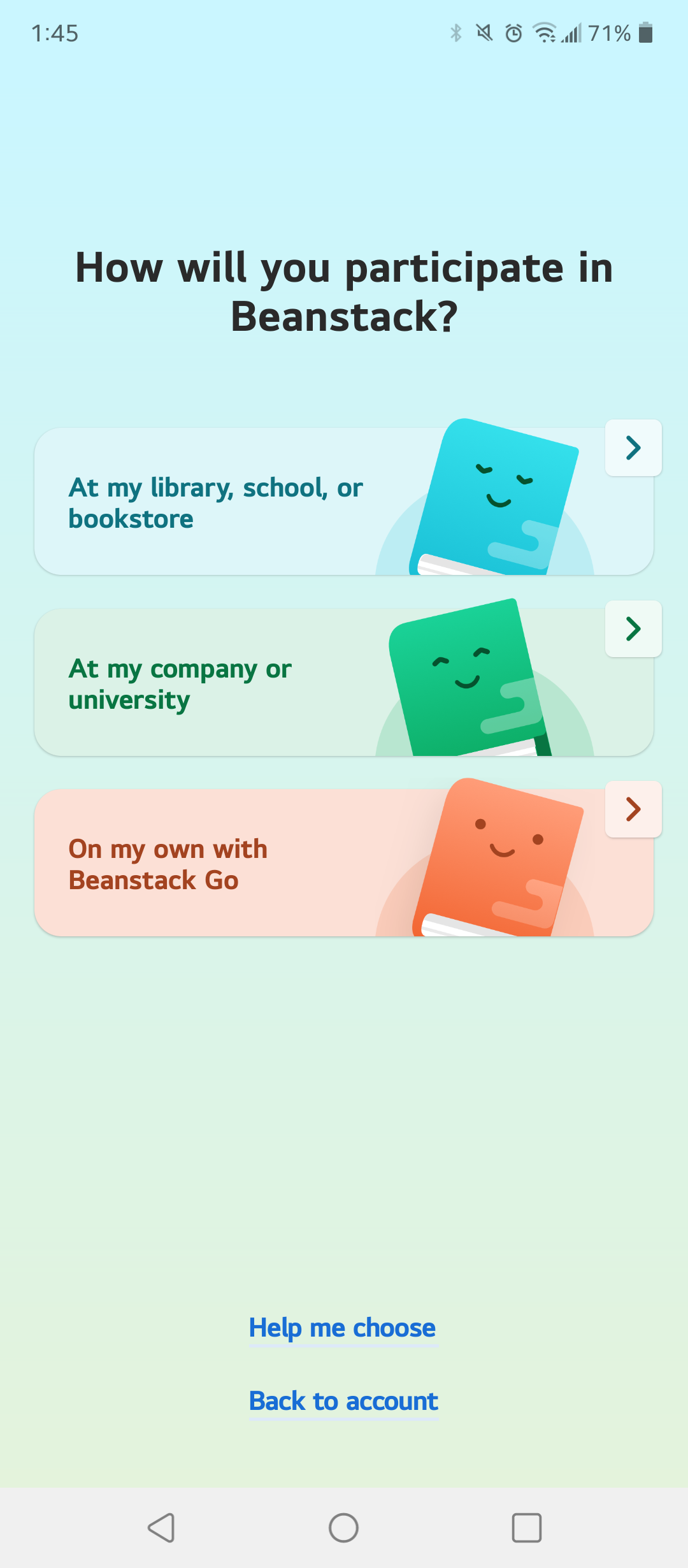 How to toggle between accounts on different Beanstack sites in the app