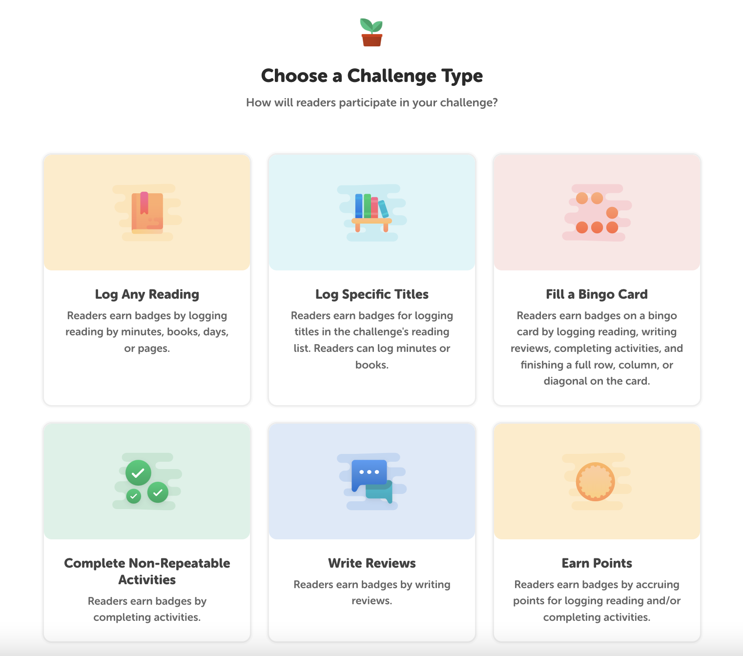 Set up a bingo reading challenge Beanstack Help Center